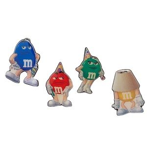 M&M birthday pins